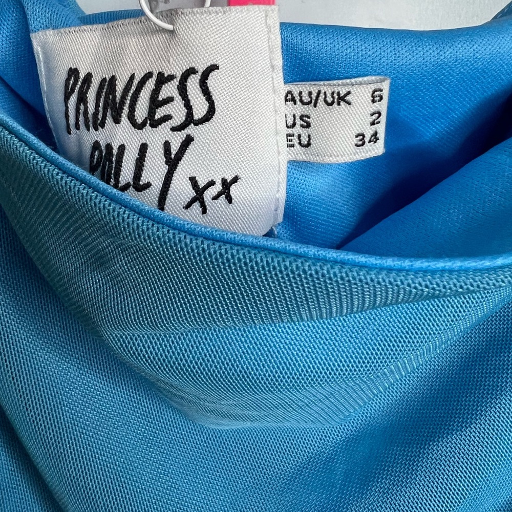 Princess Polly Jocasta Mini Dress in Turquoise size 2 - Picture 8 of 8